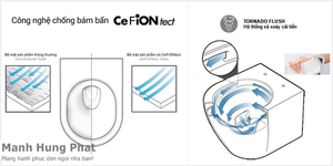 Bàn Cầu Hai Khối TOTO CS761PDW8, Nắp Điện Tử