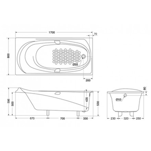  bồn tắm ngọc trai TOTO PPY1710HPE-S