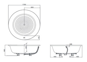 Bồn tắm ngọc trai TOTO PPY1720PWE#P/NTP003E