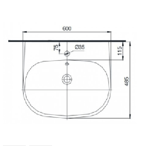 Chậu lavabo TOTO LW196K/LW196HFK treo tường