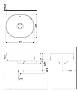 Chậu lavabo TOTO LW760LB đặt bàn