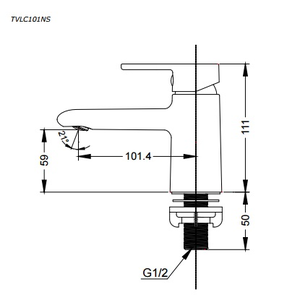 Vòi chậu lavabo TOTO TVLC101NSR lạnh