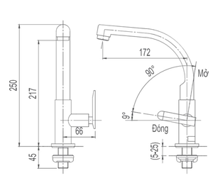  Vòi bếp INAX SFV-29 lạnh