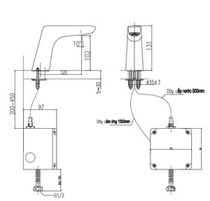 Vòi cảm ứng INAX AMV50B lạnh