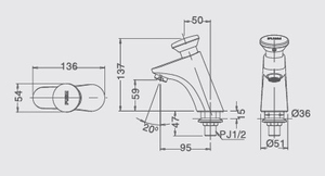 Vòi ngắt nước tự động INAX LFV-P02B lạnh