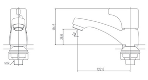  Vòi chậu lavabo INAX LFV-13B nước lạnh