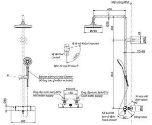 Sen cây TOTO TBW01401B nhiệt độ