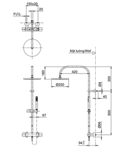 Sen cây TOTO TX454SESV2BRS nhiệt độ 