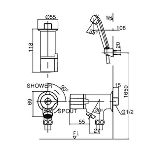 Sen tắm INAX BFV-10 lạnh