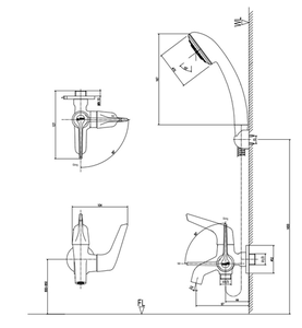 Sen tắm INAX BFV-17-4C lạnh