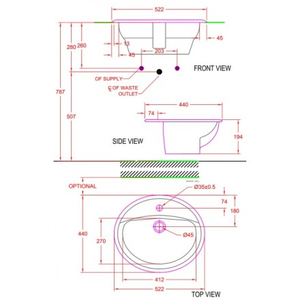 Chậu lavabo American Standard VF-0476 dương vành