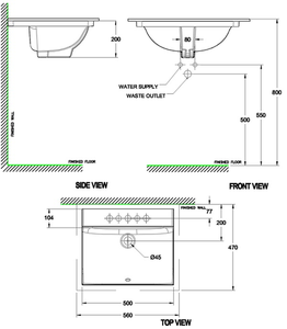 Chậu lavabo American Standard WP-0451 âm bàn