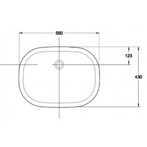 Chậu lavabo American Standard 0458-WT âm bàn