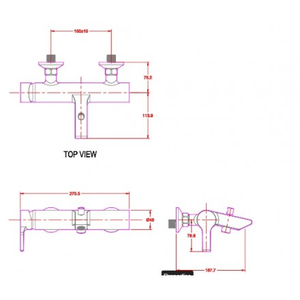 Bộ sen tắm American Standard WF-3911 nóng lạnh