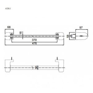 Thanh vắt khăn TOTO A361