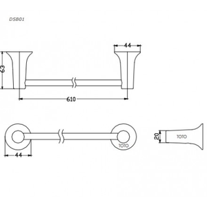 Thanh vắt khăn TOTO DSB01