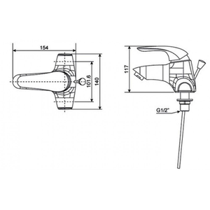 Vòi lavabo American Standard  WF-1502 3 lỗ (EC) nóng lạnh 