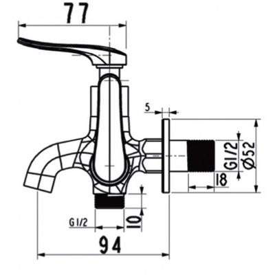 Vòi sen tắm American Standard A-7604C lạnh