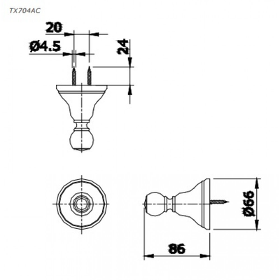 Móc treo áo TOTO TX704AC