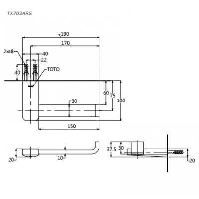 Lô giấy vệ sinh TOTO TX703ARS