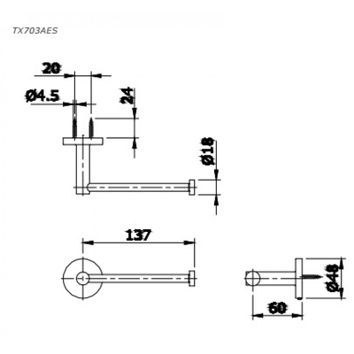 Lô giấy vệ sinh TOTO TX703AES