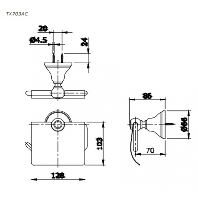 Lô giấy vệ sinh TOTO TX703AC