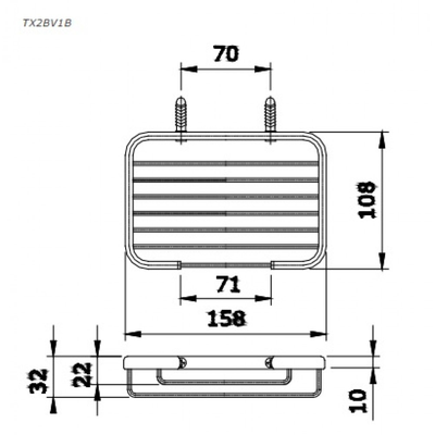 Lô đựng xà bông TOTO TX2BV1B