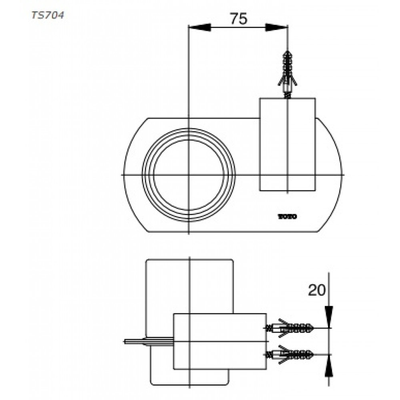 Lô đựng xà bông TOTO TS704