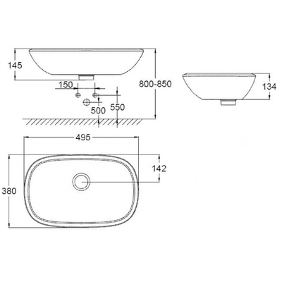 Chậu lavabo Grohe 39216000 đặt bàn