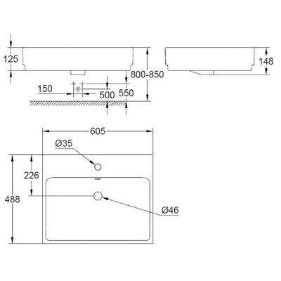 Chậu lavabo Grohe 39234000 đặt bàn