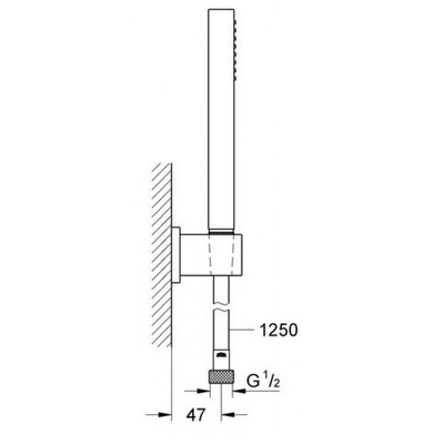 Tay sen Grohe 27702000 Euphoria Cube Stick