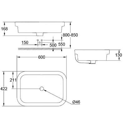 Chậu lavabo Grohe 39124001 đặt bàn