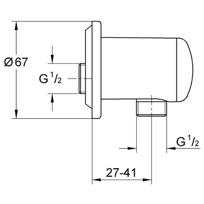 Đầu ra nước Grohe 28671000 Relexa