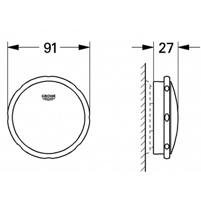 Nút xả tràn bồn tắm Grohe 19025000