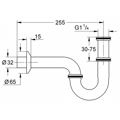 Co P thoát nước lavabo Grohe 28947000