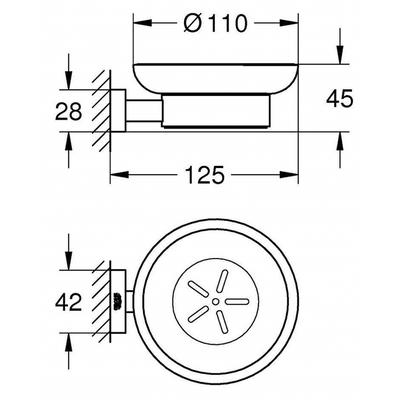 Đĩa đựng xà bông Grohe 40754001