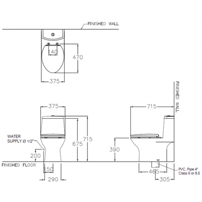 Bồn cầu 1 khối Cotto C1053