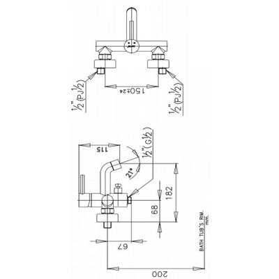 Sen tắm COTTO CT334A nóng lạnh Anthony