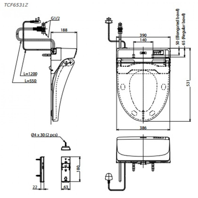 Nắp rửa điện tử TOTO TCF4911Z -copy-copy