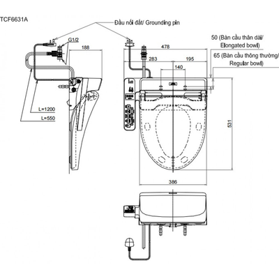 Nắp rửa điện tử TOTO TCF4911Z -copy-copy-copy