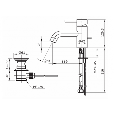 Vòi chậu lavabo TOTO DL342-copy