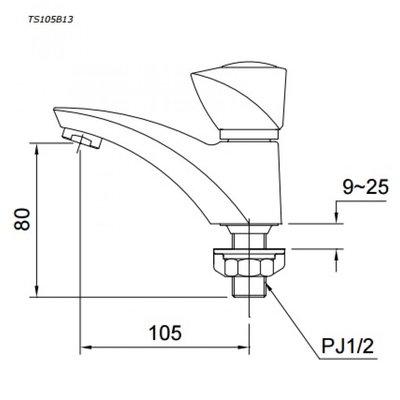 Vòi chậu lavabo TOTO TX109LD nóng lạnh-copy-copy