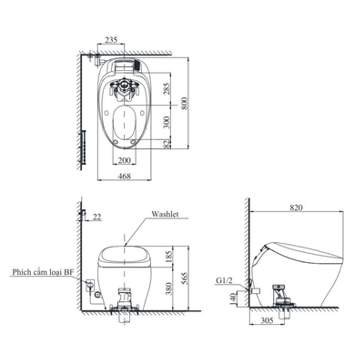 BÀN CẦU TOTO NEOREST CS901KVT