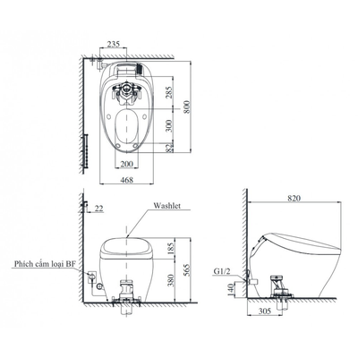 Bồn cầu điện tử TOTO CS900KVT/T53P100VR