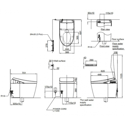 Bồn cầu điện tử TOTO CS989VT/TCF9768WZ 