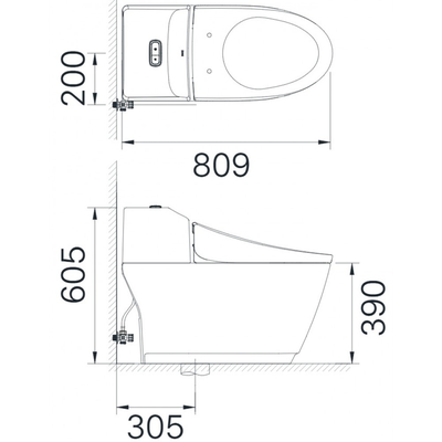 Bồn cầu thông minh INAX AC-1032/CW-KA22AVN