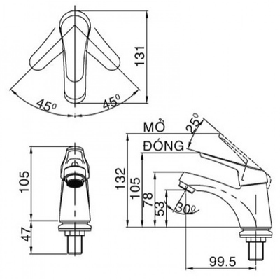 Vòi chậu lavabo INAX LFV-652S nóng lạnh-copy-copy-copy-copy