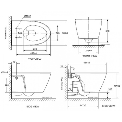 Bồn cầu American Standard 3119B-WT treo tường