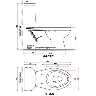 Bồn cầu 2 khối American Standard VF-2398SL nắp đóng êm