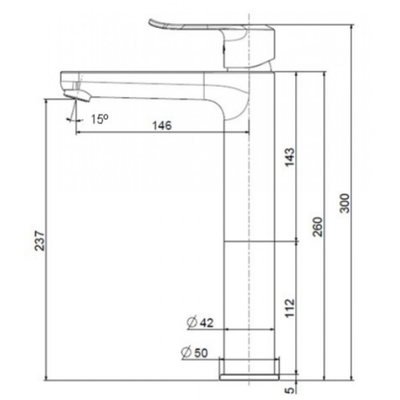 Vòi chậu lavabo American Standard WF-0703 nóng lạnh cao cổ